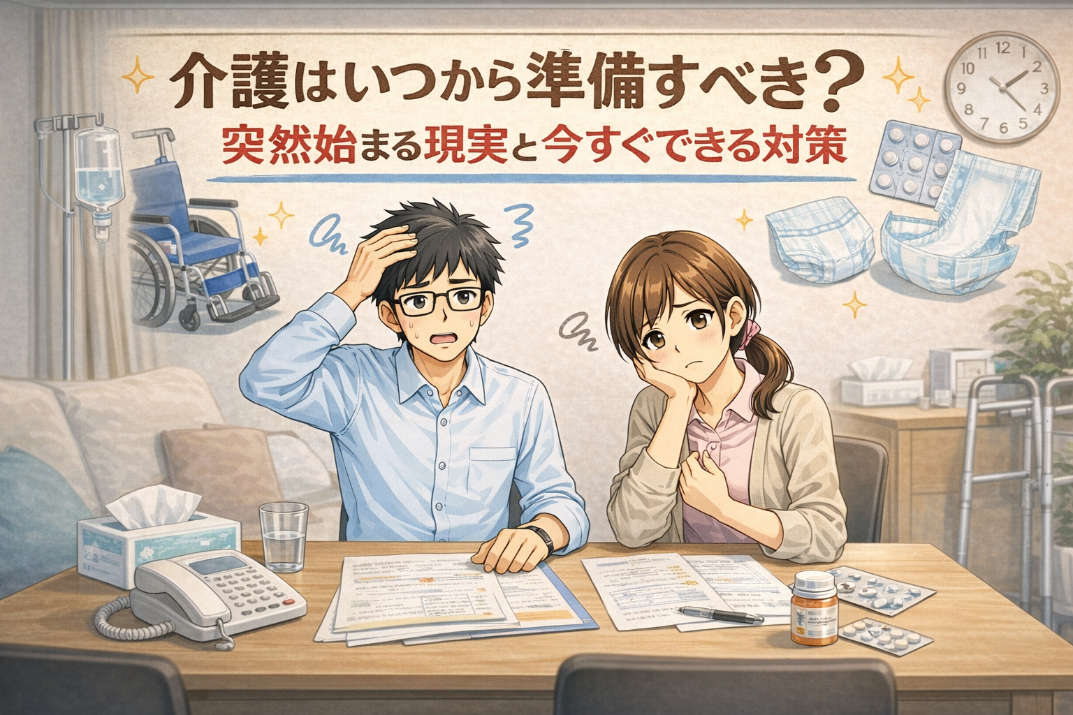 介護はいつから準備すべき？突然始まる現実と今すぐできる対策のイメージ画像｜Chat GPTで加工しています。