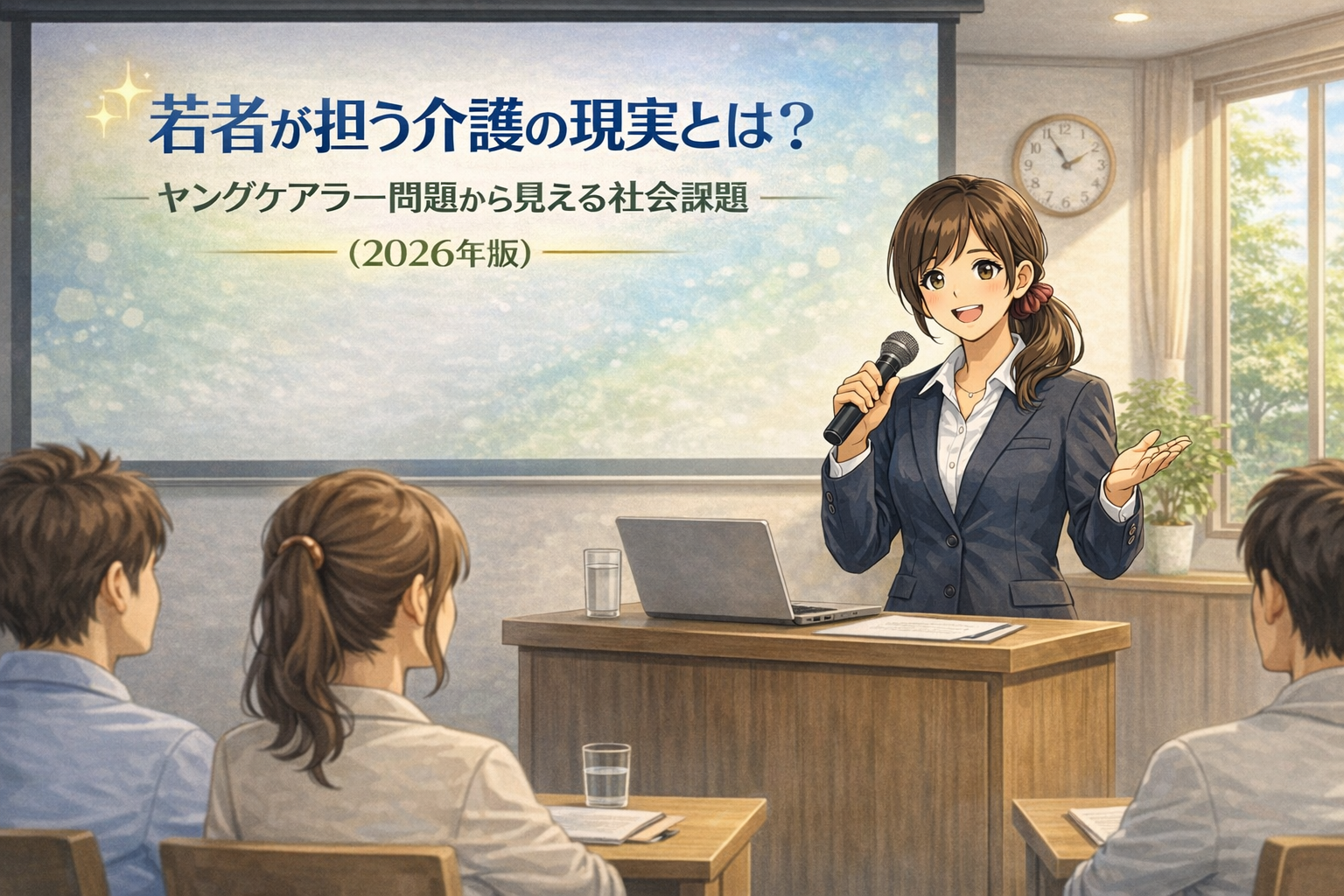 若者が担う介護の現実とは？ヤングケアラー問題から見える社会課題（2026年版）のイメージ画像｜Chat GPTで作成